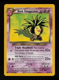 Dark Exeggcutor 33/105 Uncommon Neo Destiny Pokemon Card - Image 1