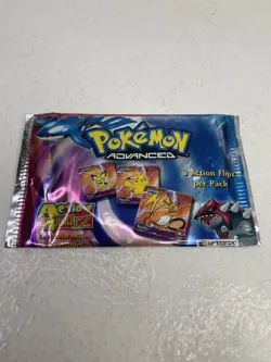 Pokemon Action Flipz Booster Pack 2003 New & Sealed Rare Vtg Artbox Cards 3D - Image 2