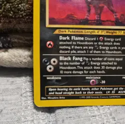 Pokemon 2001 Neo Discovery Houndoom Holo #8/64 Heavily Played - Image 2