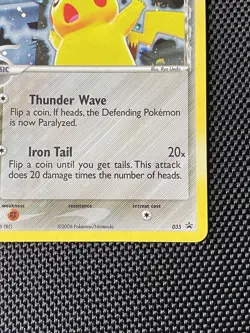 Pikachu #35 TCG Delta Species Holo Black Star Promo Card Pokemon 2006 MP/LP - Image 4