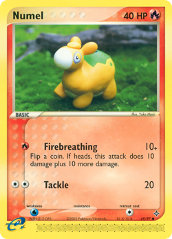 Numel 69/97 Common Dragon Pokemon Lightly Played - Image 1