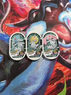 Pokemon Uxie, Mesprit, Azelf Battrio Tretta Mezastar Arcade Token Lot of 3 - Image 1