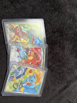 ALL MINT! 🔥Pokemon First Partner Illustration Bulbasaur Charmander Squirtle Set - Image 1