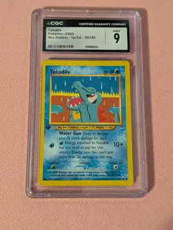 Pokemon Totodile CGC 9 Neo Destiny 1st Edition 85/105 2002 Trading Card - Image 1