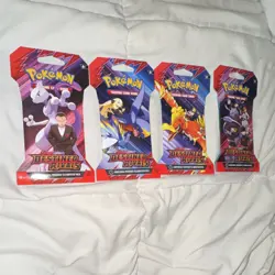 Pokemon Scarlet & Violet Destined Rivals 4 Booster Packs English TCG - Image 1