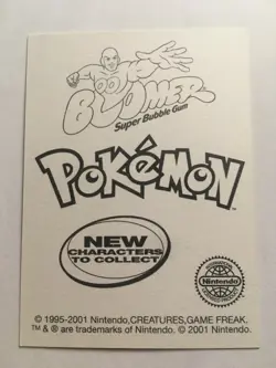 STICKER POKEMON FOIL HOLO N°185 " SUDOWOODO " DUNKIN BOOMER TOPPS MINT NEUF 2001 - Image 2