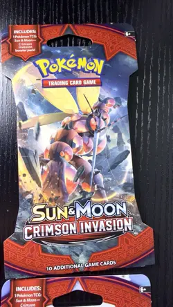 4x Pokemon Sun and Moon Crimson Invasion Booster Pack Full Art Set sleeved 820650802492 - Image 4