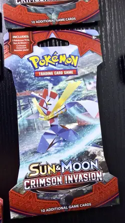 4x Pokemon Sun and Moon Crimson Invasion Booster Pack Full Art Set sleeved 820650802492 - Image 5