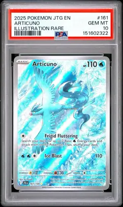 Articuno Illustration Rare 161/159 Pokemon PSA 10 - Image 1