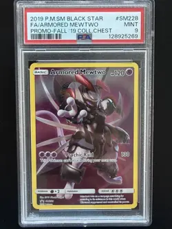 Pokemon TCG: Armored Mewtwo - SM228 - SM Promos - PSA 9 - Image 1