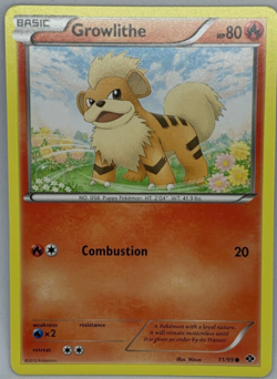 Pokemon - Growlithe - 11/99 - Reverse Holo - Next Destinies - NM/M - Image 1