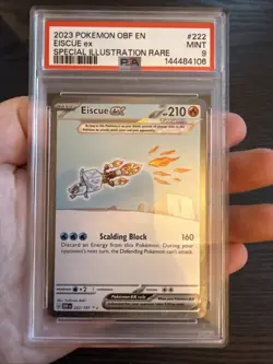 Eiscue EX 222/197 SIR 2023 Pokemon Obsidian Flames PSA 9 Mint - Image 3