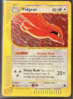 The Pokemon Company Pidgeot 023/165 Expedition Base Set Holo Rare EN 80 HP - Image 1