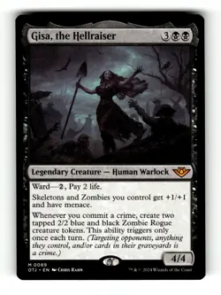 MTG: Gisa, the Hellraiser | Outlaws of Thunder Junction 89 NM - Image 1