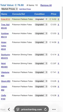 Pokemon TCG - Baby Shiny Mixed Lot - Shining Fates, Paldean Fates, Hidden Fates - Image 3