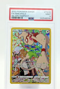 2022 Pokemon SWSH FA Smeargle TG10/TG30 Silver Tempest Trainer Gallery PSA 9 - Image 1