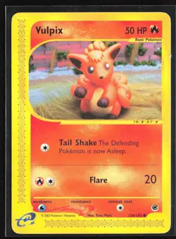 Pokemon TCG - Vulpix Common Expedition 136/165 MP - Image 1