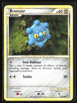 Pokemon TCG - Bronzor Common Triumphant 58/102 LP - Image 1
