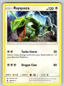 Rayquaza 106/145 Rare Guardians Rising Pokemon Near Mint - Image 1