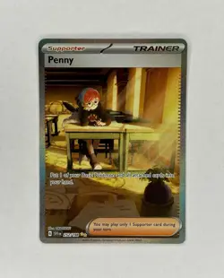 Pokemon TCG - Penny 252/198 Scarlet & Violet Special Illustration Rare SIR NM - Image 1