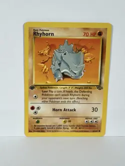 Rhyhorn Jungle Pokemon 61/64 First Edition Common Near Mint or Better - Image 1