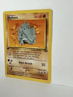 Rhyhorn Jungle Pokemon 61/64 First Edition Common Near Mint or Better - Image 5