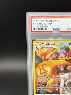 Pokemon Charizard TG03 Full Art Lost Origin Trainer Gallery PSA 8 - Image 3