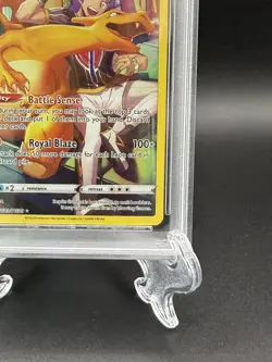 Pokemon Charizard TG03 Full Art Lost Origin Trainer Gallery PSA 8 - Image 4