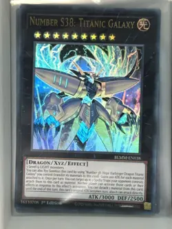 Number S38: Titanic Galaxy BLMM-EN038 Ultra Rare 1st Edition YuGiOh 👑 - Image 1
