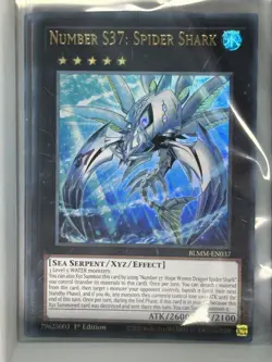 Number S37: Spider Shark BLMM-EN037 Ultra Rare 1st Edition YuGiOh 👑 - Image 1