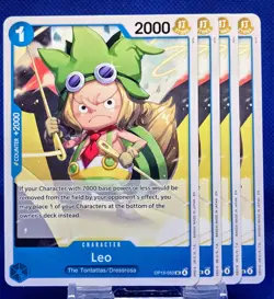 4x (Playset) Leo OP15-052 UC | Adventure on Kami's Island | One Piece TCG | EN - Image 1