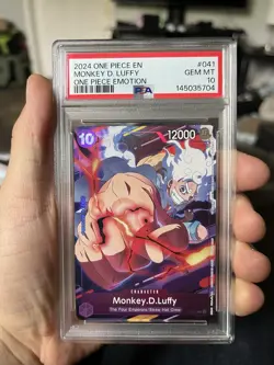 One Piece Monkey D. Luffy 2024 Participation Emotion PROMO P-041 PSA 10 - Image 1