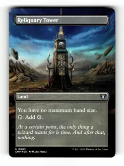 MTG: Reliquary Tower (Borderless) | Commander Masters 663 NM FOIL - Image 1