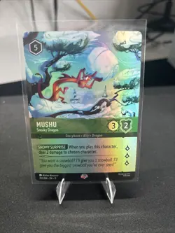 Mushu - Sneaky Dragon (Epic) Cold Foil Winterspell 212/204 Disney Lorcana - Image 1