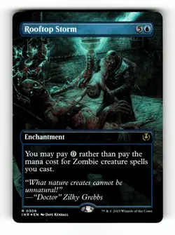 MTG: Rooftop Storm (Borderless) | Innistrad Remastered 306 NM FOIL - Image 1