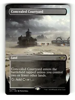 MTG: Concealed Courtyard (Borderless) | Outlaws of Thunder Junction 302 NM - Image 1