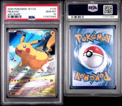 2025 Pokemon 151 Journey CS Pikachu Art Rare #170 PSA 10 GEM MT - Chinese Flying - Image 3