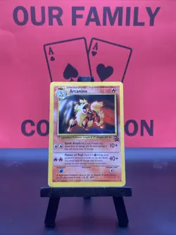 Arcanine 6 Black Star Promo WOTC Pokemon TCG Regular 1999 MP - Image 1