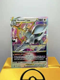 Pokemon Arceus Vstar 123/172 Ultra Rare Prize Pack Series 3 Brilliant Stars Auc - Image 1