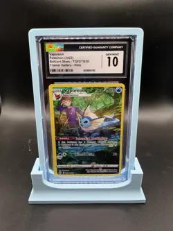 CGC 10 Pokemon TCG Vaporeon Sword & Shield: Brilliant Stars TG02/TG30 Holo - Image 1