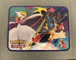 Pokemon TCG Collector Chest – Mega Gardevoir & Mega Lucario | Opened Tin - Image 1