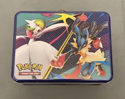 Pokemon TCG Collector Chest – Mega Gardevoir & Mega Lucario | Opened Tin - Image 2