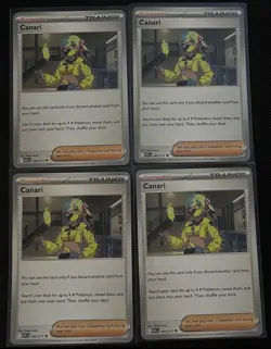 4x Canari 185/217 Me: Ascended Heroes PLAYSET x4 - Pokemon TCG - NM - Image 1