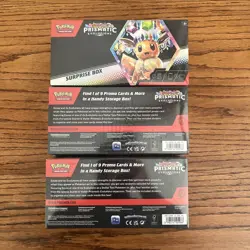 Pokemon TCG Prismatic Evolutions Surprise Box Lot of 3 - Image 2