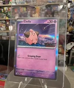 CLEFFA SVP037 OBSIDIAN FLAMES POKEMON PROMO (PRE RELEASE STAMPED, NM) - Image 1