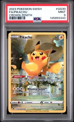 2023 Pokemon Sword & Shield Crown Zenith GG30 Pikachu PSA 9 145859340 - Image 1