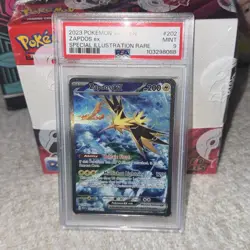 2023 POKEMON MEW EN-151 SPECIAL ILLUSTRATION RARE #202 ZAPDOS EX PSA 9 - Image 3