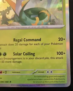 Serperior 006/088 Holo Rare Mega Evolution: Perfect Order Pokemon TCG - Image 5