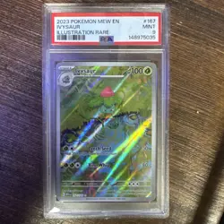 2023 POKEMON MEW EN-151 ILLUSTRATION RARE #167 IVYSAUR PSA 9 - Image 1