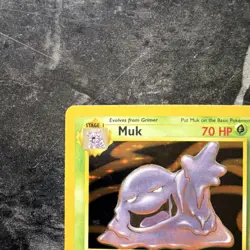 Pokemon Muk 13/62 Fossil Holo Rare Stage 1 70 HP Regular WOTC 1999 - Image 3